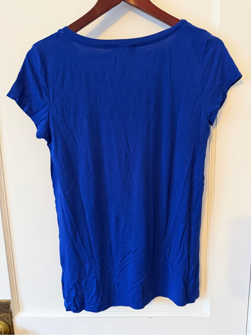 Cable & Gauge Pullover Top Blue Coastal Minimalist Basic Layering Capsule M - Picture 2 of 6